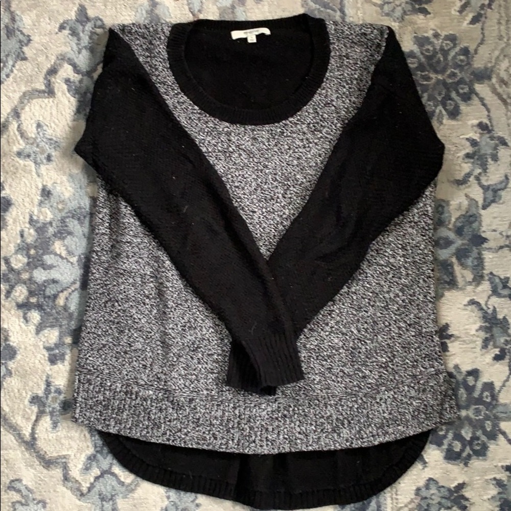 Madewell black, white & grey sweater